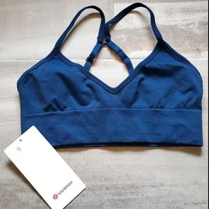 🍋 NWT Lululemon Ebb to Street Bra size 6 Teal